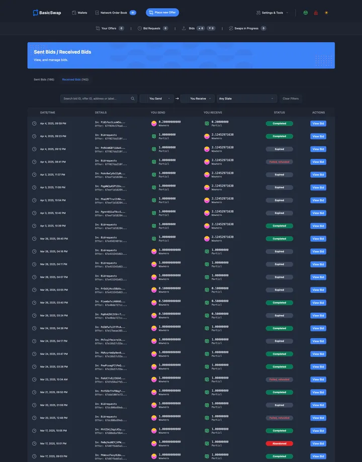 BasicSwap Update Screenshot 2